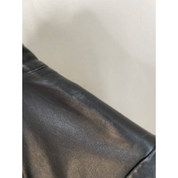 VTG 70s Excelled Black Leather Motorcycle Moto Biker Jacket Punk Rocker Women M - Picture 13 of 16